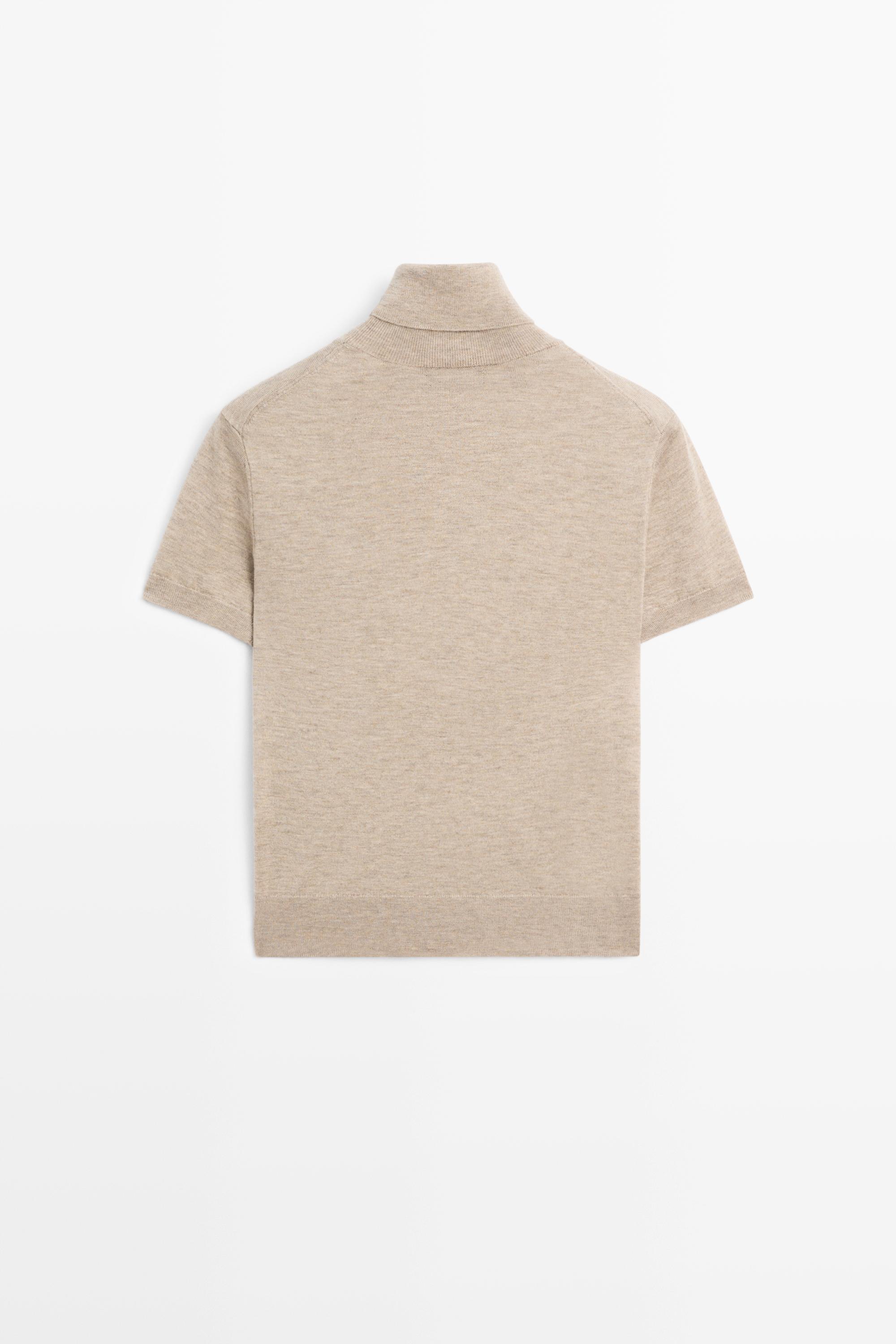 Pull en maille à col roulé